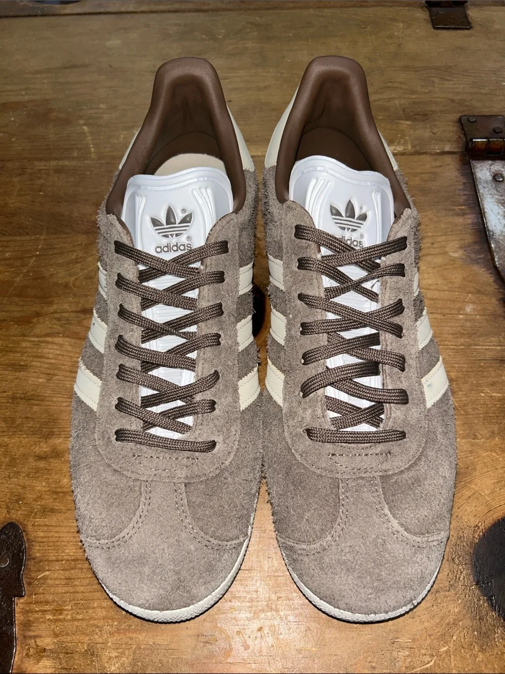 Adidas Originals Gazelle Brown Suede Sneakers Men’s Casual Shoes Size 11